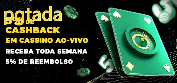 Promoções do cassino ao Vivo pgtada